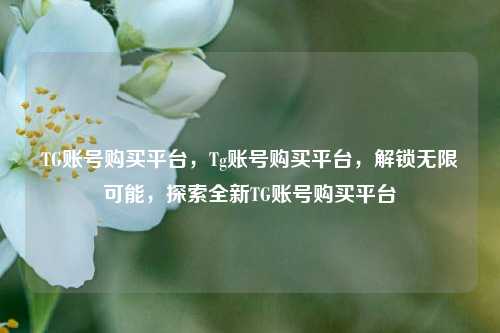 TG账号购买平台，Tg账号购买平台，解锁无限可能，探索全新TG账号购买平台
